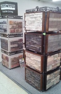 lot 60 image: Stone Craft and Eldorado Stone Displays.