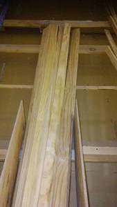 lot 512 image: 3-Inch Colonial Pine Base Molding