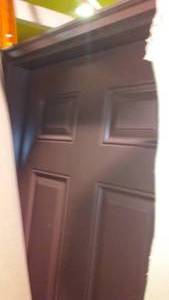 lot 574 image: Exterior Metal Door Brown