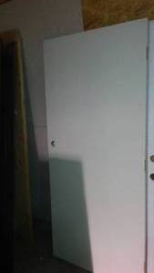 lot 576 image: Primed Interior Door 36 Inch Flat