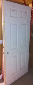 lot 585 image: 36-Inch Exterior Door 6 Panel.