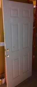 lot 586 image: 36-Inch Exterior Door 6 Panel