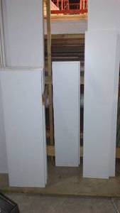 lot 591 image: (16) White Laminate Shelves