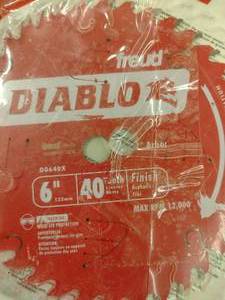 lot 93 image: Diablo 6 in. Finishing Saw Blade.