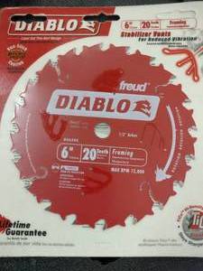 lot 94 image: Diablo 6 in. Framing Saw Blade.