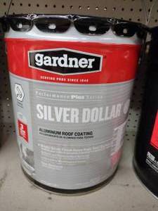 lot 127 image: Gardner Silver Dollar Aluminum Roof Coating.