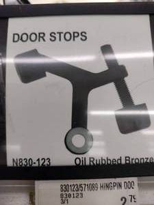 lot 140 image: Door Stop Oil Rubbed Bronze. (15).
