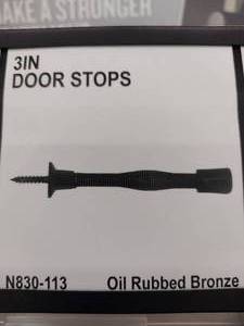 lot 180 image: 3 in. Door Stop, Oil Rubbed Bronze (14).