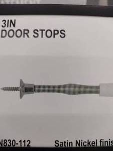 lot 181 image: 3 in. Door Stop, Satin Nickle (14).