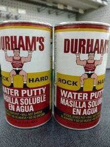 lot 197 image: Durhams Water Putty (2) 16 oz., (2) - 4 pound.  4 units total.