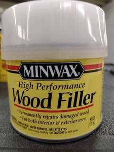 lot 199 image: Minwax High Performance Wood Filler. (3)