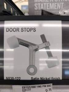 lot 143 image: Door Stop Satin Nickel (11).