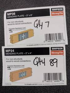 lot 255 image: Simpson mending Plates (96 pcs)