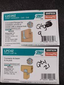 lot 260 image: Simpson Connects and Flanges (30pcs).