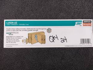 lot 266 image: Simpson Double Joist Hanger (24)