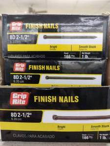 lot 293 image: Grip Rite Finish Nails (10)