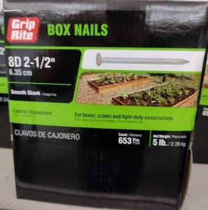 lot 306 image: Grip Rite Box Nails (3)