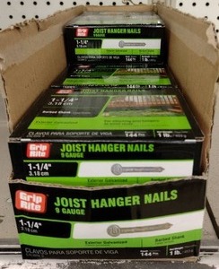 lot 316 image: Grip Rite Joist Hanger Nails (10)