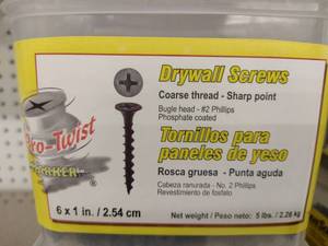 lot 349 image: Pro-Twist Drywall Screws (2).