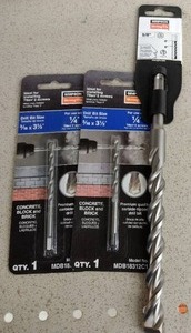 lot 358 image: Simpson Drill Bits, 58, 316 x 3  (14 in Titen II).