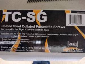 lot 381 image: Tiger Claw Collated Pneumatic Screws. (930)