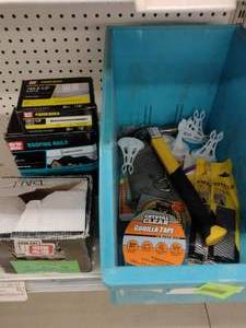 lot 222 image: Gorilla Tape, Puts Bin and more.