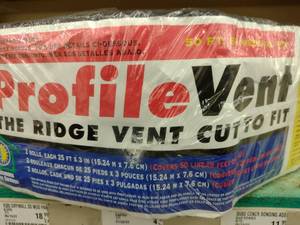 lot 390 image: Profile Vent -Cut to fit Ridge Vent.