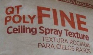 lot 403 image: Qt Poly Ceiling Spray texture (6) Fine.