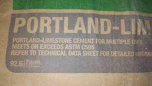 lot 596 image: (6) Portland Limestone Cement Mix
