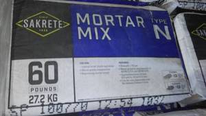 lot 595 image: (29) Sakrete Mortar Mix Type N