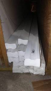 lot 601 image: Composite White Brick Molding. $400 value