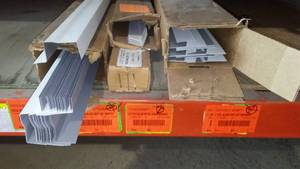 lot 607 image: Aluminum Brickmould, Drip Cap, Mitre Dividers. ($110 in just brickmold)