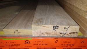 lot 617 image: Oak 1x6 (1)-7 Foot, (1)-4 Foot, 1x4 -12 Foot- (1)