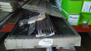 lot 636 image: (17) Black Soffit And Trim Pieces.