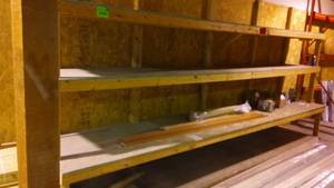 lot 661 image: Wood Shelving Unit