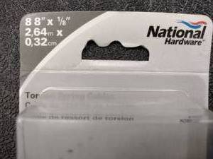 lot 163 image: National Torsion Spring Cables (2)
