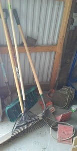 lot 701 image: Broom, Shovels, Wheel Chocks And More. Loc BB