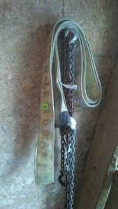 lot 730 image: Tow Chains, Tow Strap And Load Binder