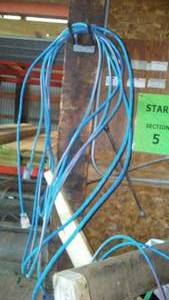 lot 732 image: (2) Extension Cords And Hanger.