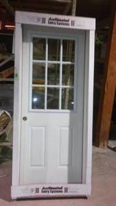 lot 735 image: Bayer Exterior Door Pre-hung 32 Inch Door