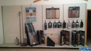 lot 807 image: 4 Sections of 4 feet retail Shelving and contents.