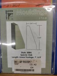 lot 417 image: Oak Trim, Moldings, Stop And Corners (23 Pcs)