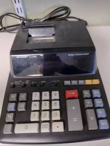 lot 447 image: Sharp Printing Calculator EL-2196 BL.