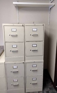 lot 827 image: Hon Filing Cabinets (4)