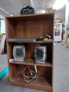 lot 832 image: Bookshelf, Heaters and more.
