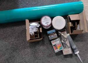 lot 822 image: Door Hardware, Seam Tape, Tyvek, and more.