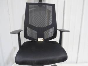 lot 70 image: Black Office Chair - Assembled