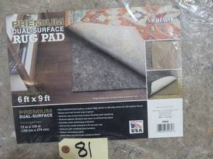 lot 81 image: Mohawk Home Dual Surface Rug Pad 6x9