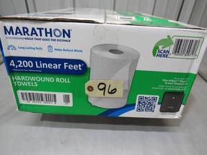 lot 96 image: Marathon Hardwound Roll Towels - 6 Rolls