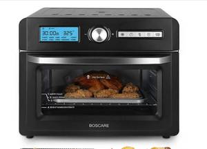 lot 36 image: BOSCARE 20 Quart Air Fryer Toaster Oven, and Rotisserie Oven New